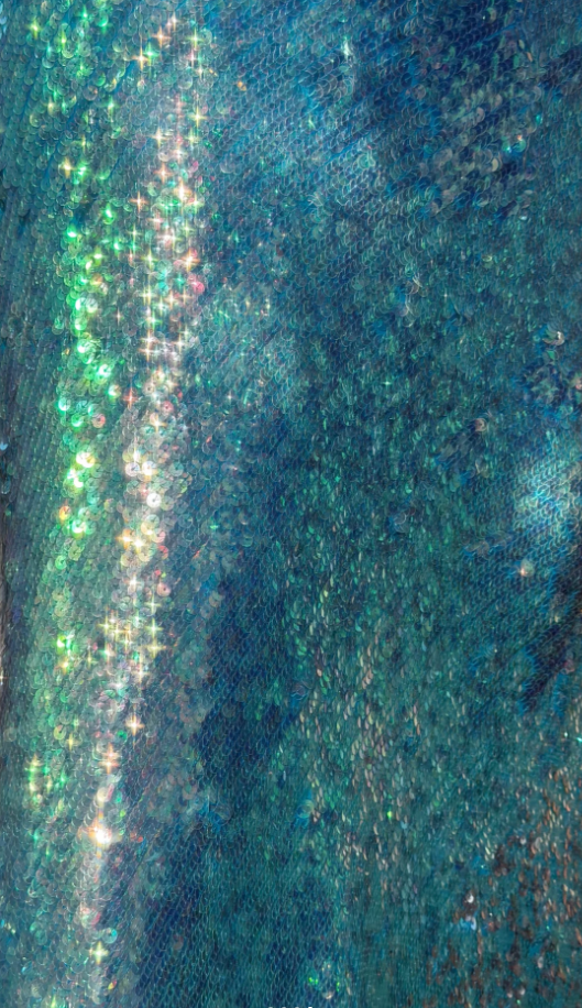 Glitter One Shoulder Blue Sequin Mermaid Long Evening Dress Birthday Party Dress