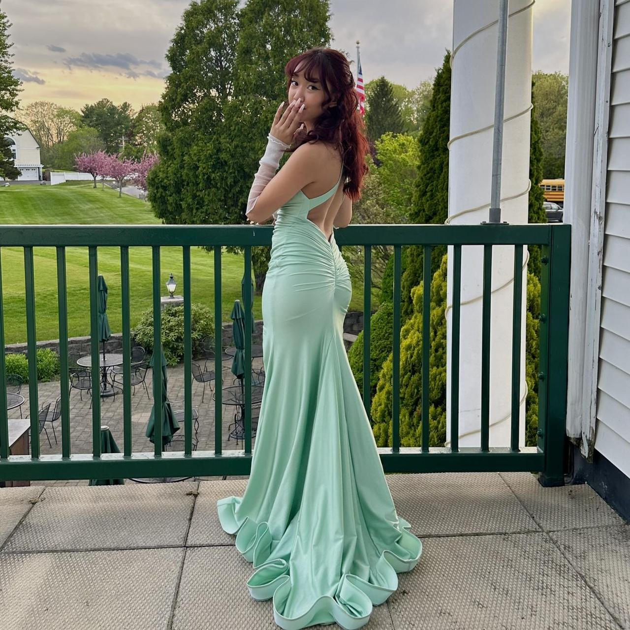 Pretty Mermaid Halter Satin Prom Dress Evening Dress Formal Dress