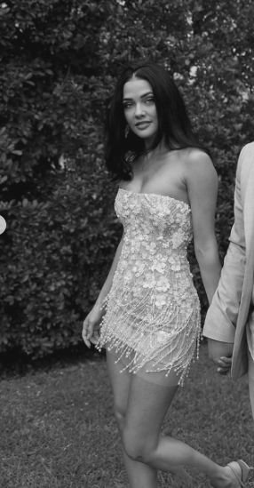 Classy Sheath Strapless White Sequin Short Wedding Dresses Bridal Dress