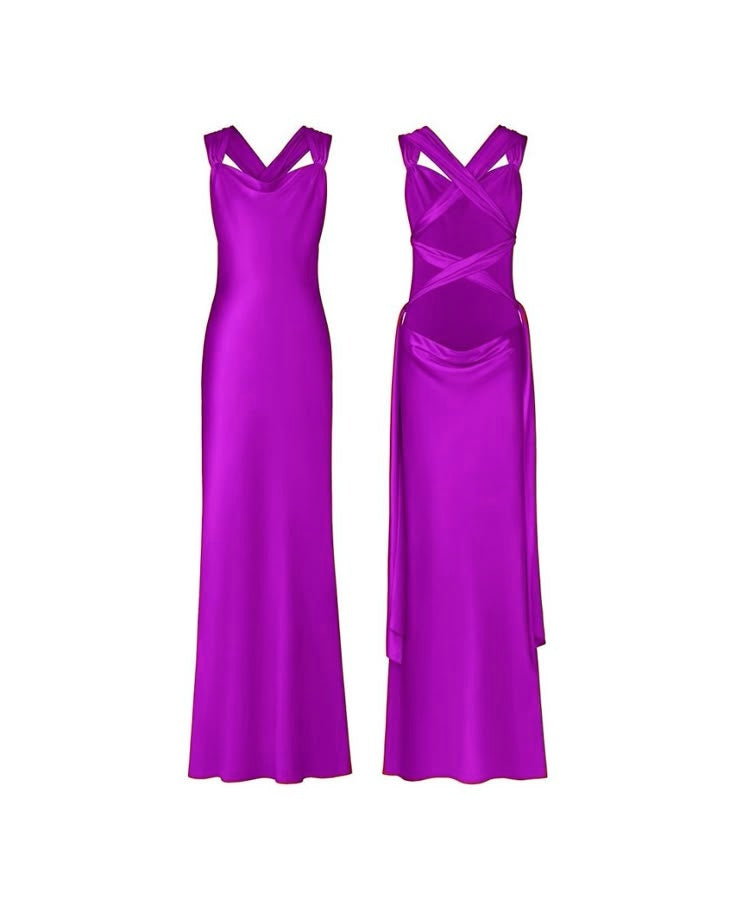 Hot Pink Long Prom Dress New Arrive Party Dress Evening Dress