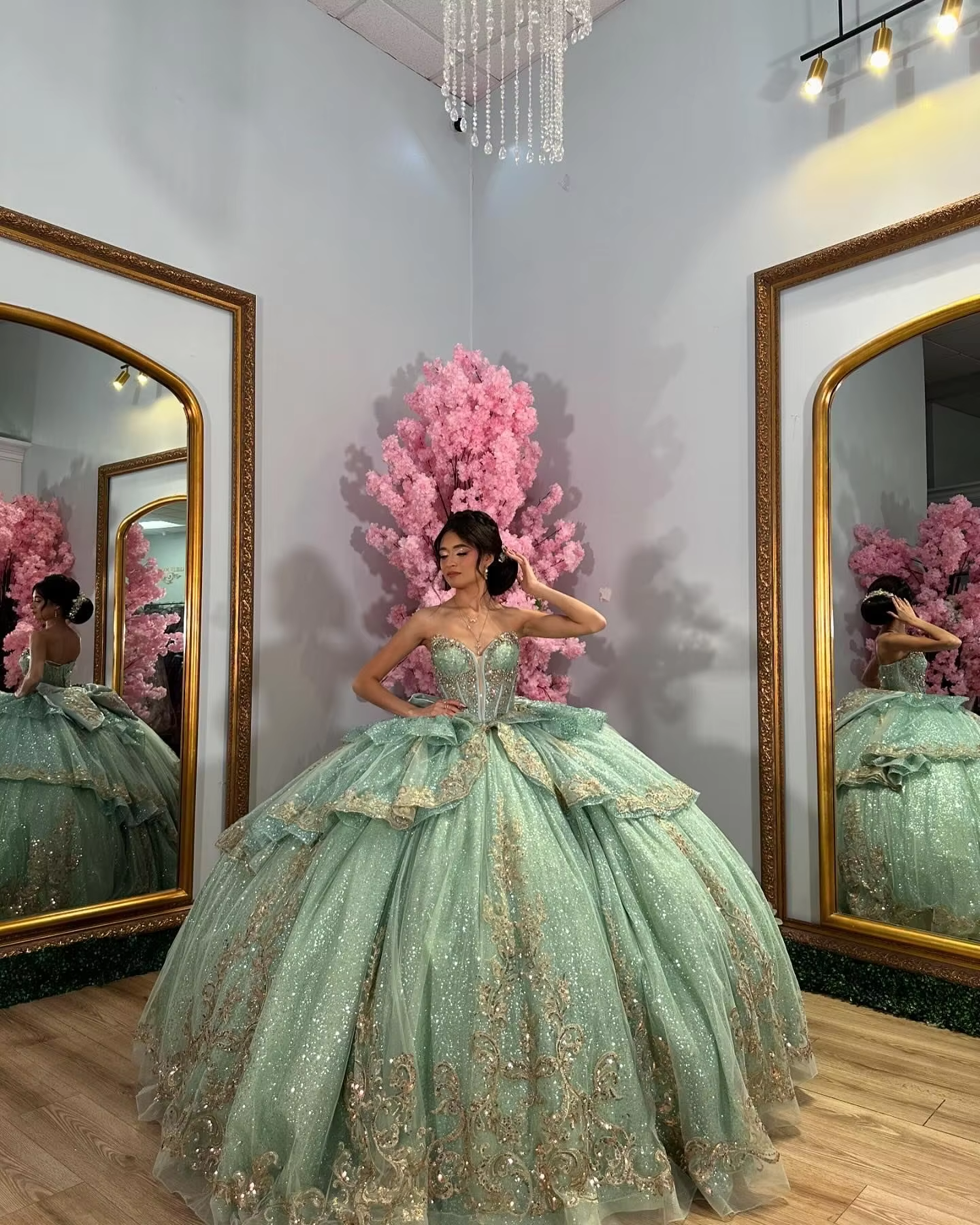 A line sage quinceanera dress for girls, birthday party dresses sweet 16 dresses