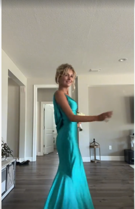 Sexy V Neck Sleeveless Evening Dress Long Prom Dresses Online