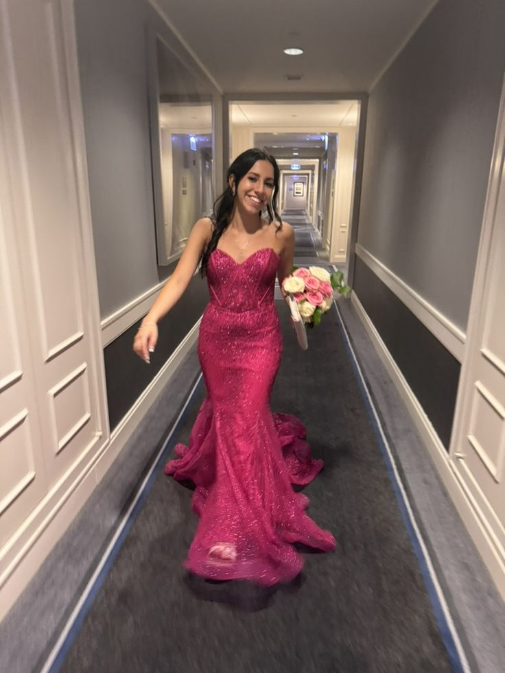 Sweetheart Mermaid Long Lace Prom Dress Evening Dress