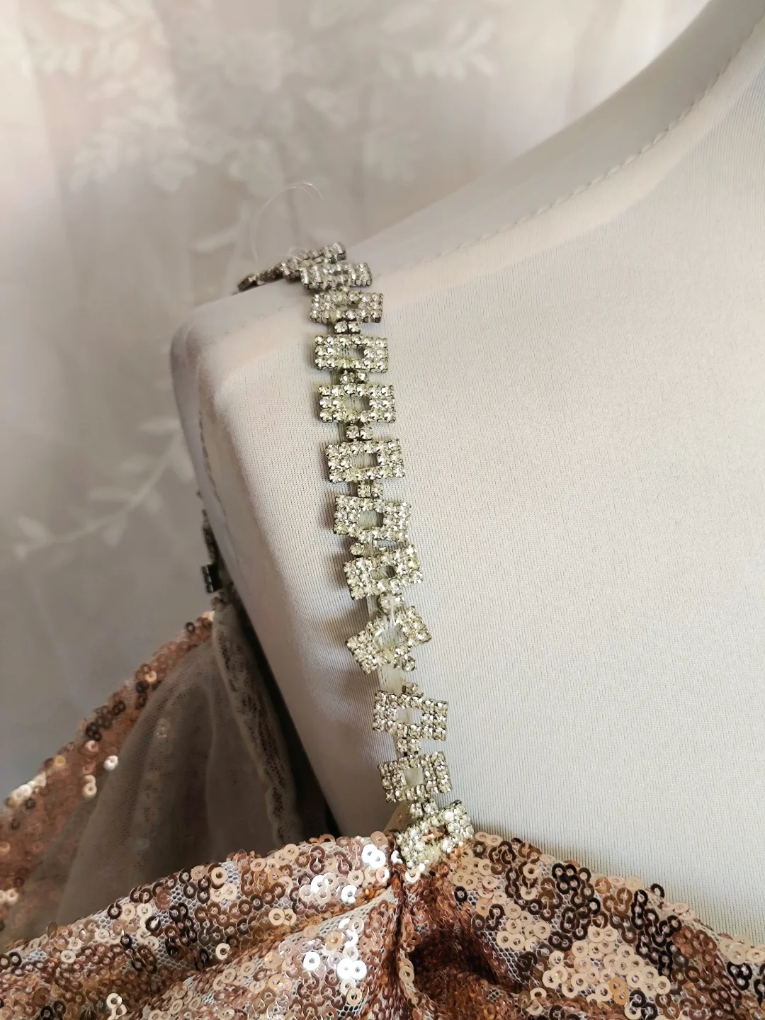 Vintage Champagne Ombre Sequin Cocktail Dress Off The Shoulder 6th Grade Homecoming Dresscc
