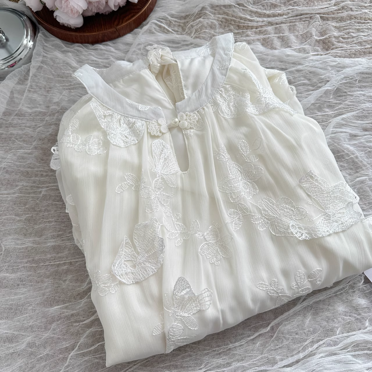 Cute A line Halter Ivory Lace Dress Holiday Dresses