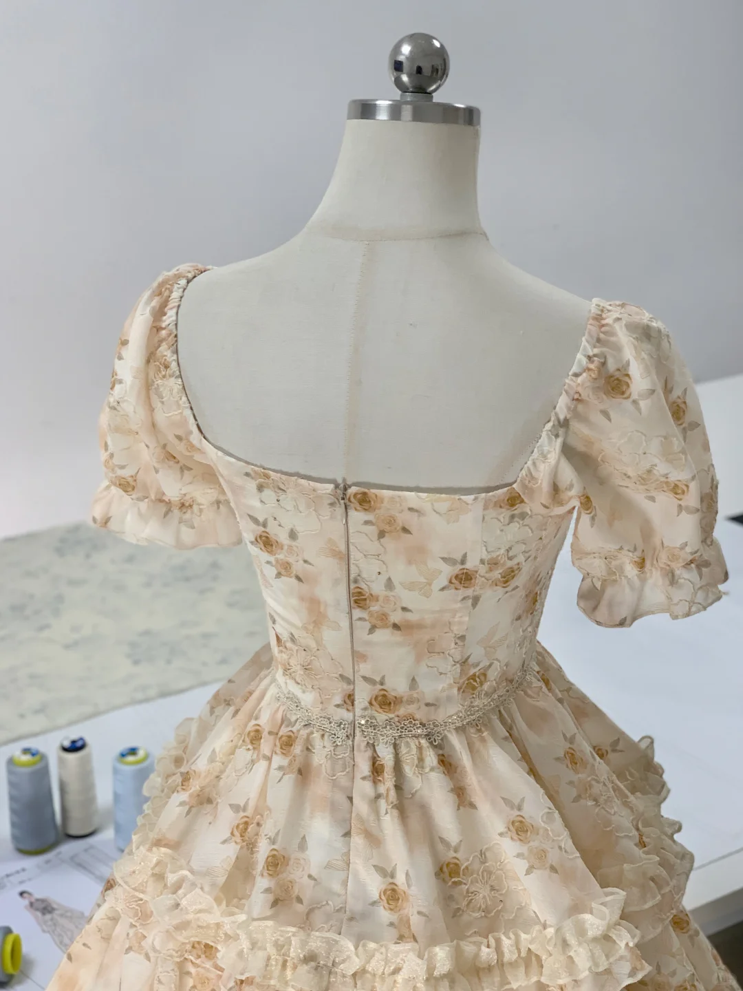 Cute Chiffon Print Floral A Line Short Birthday Outfits Formal 7th Grade Homecoming Dress