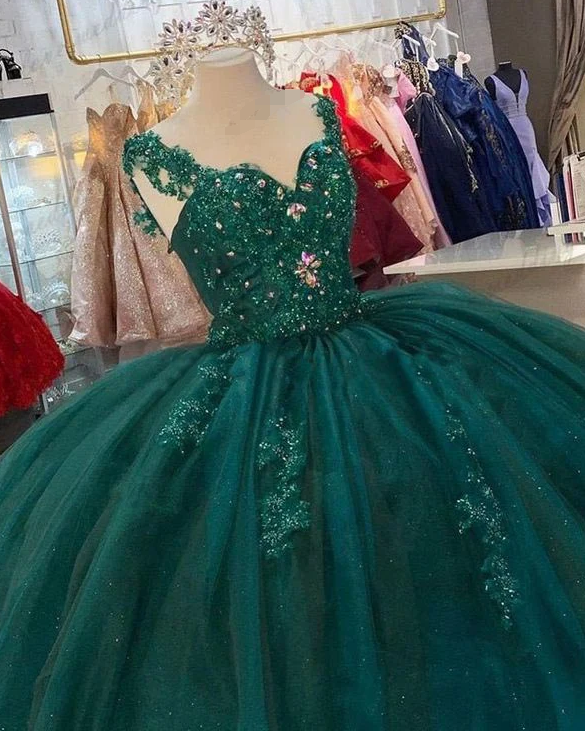 Emerald Green Quinceanera Dresses Sweet 16 Dress Charming Birthday Dress