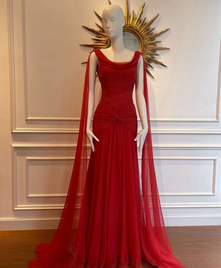 Chiffon Evening Dress Elegant Sleeveless Prom Dress