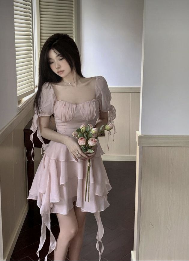 A Line Pink Short Prom Dress Birthday Party Dress Homecoming Dress