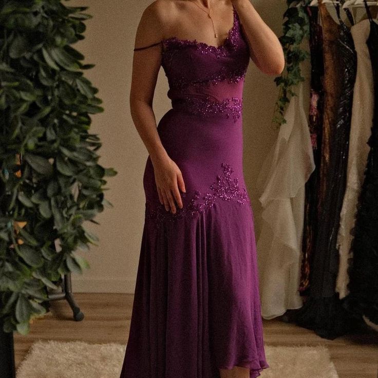 Newest Prom Dress,Spaghetti Straps Prom Dress, Off The Shoulder Chiffon Prom Dress