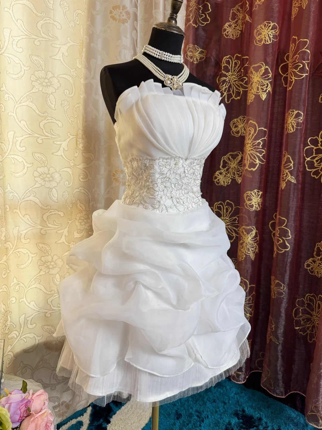 White Birthday Outfit Short Evening Dress Short Party Dress Vintage Homecoming Dress