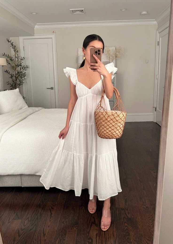 White A Line Party Dress Evening Dress Prom Dresses