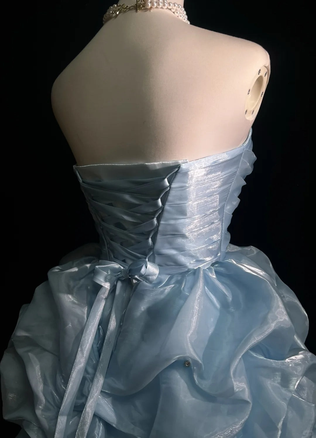 A Line Sky Blue Birthday Outfit Short Evening Dress Short Party Dress Vintage Homecoming Dress