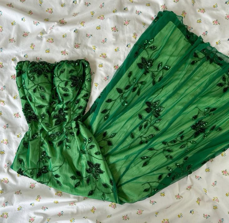 Vintage Women's Green Prom Dress Formal Dress Evening Party Dresses