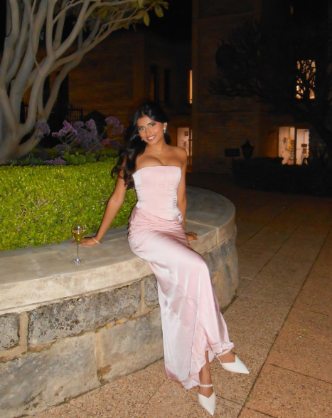 Classy Pink Strapless Satin Mermaid Bridesmaid Dress Long Wedding Guest Dress