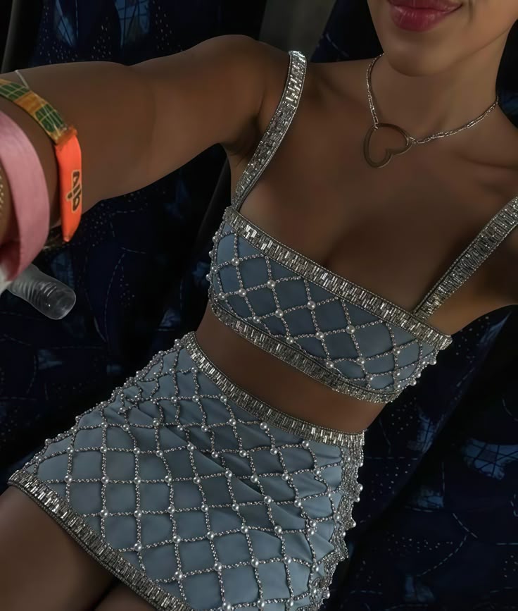 Sexy Beaded Homecoming Dresses, Two Pieces Party Dress