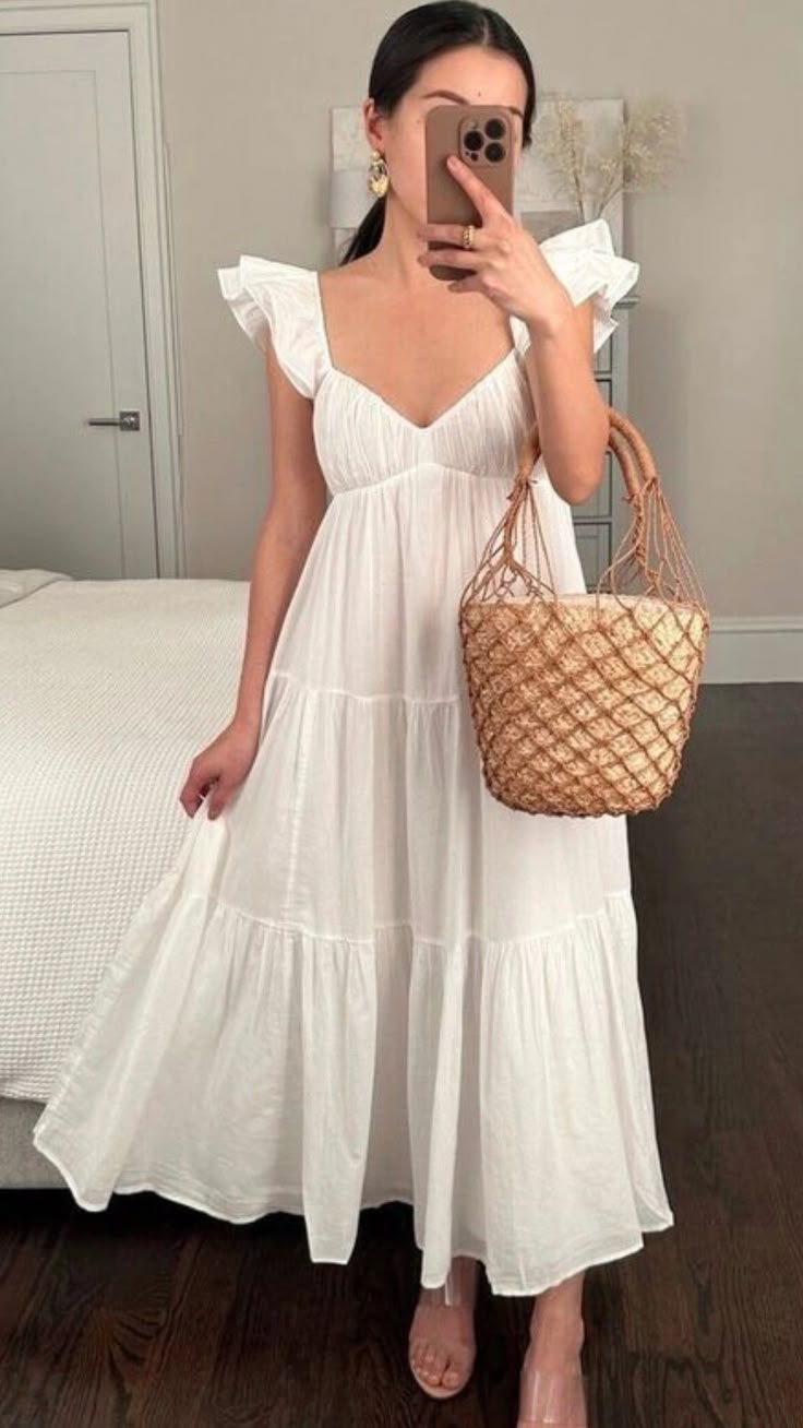 White A Line Party Dress Evening Dress Prom Dresses