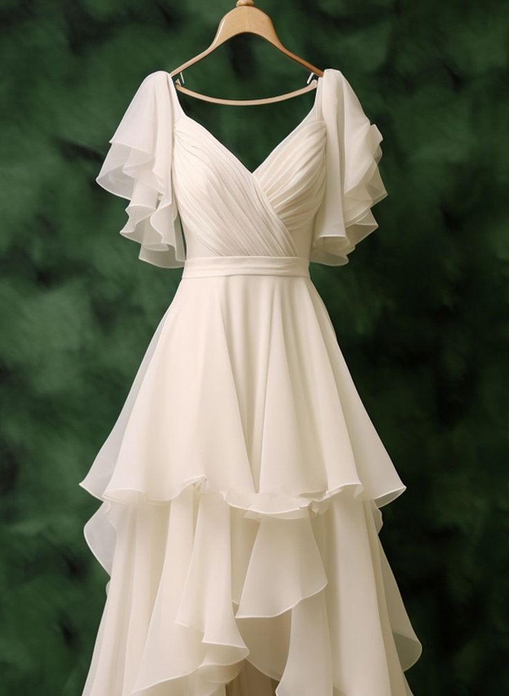 Chiffon High Low Formal Dress Prom Party Evening Dresses
