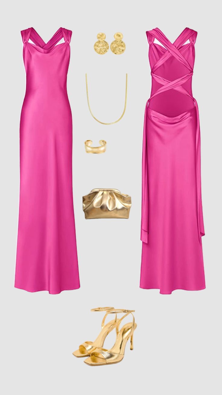 Hot Pink Long Prom Dress New Arrive Party Dress Evening Dress