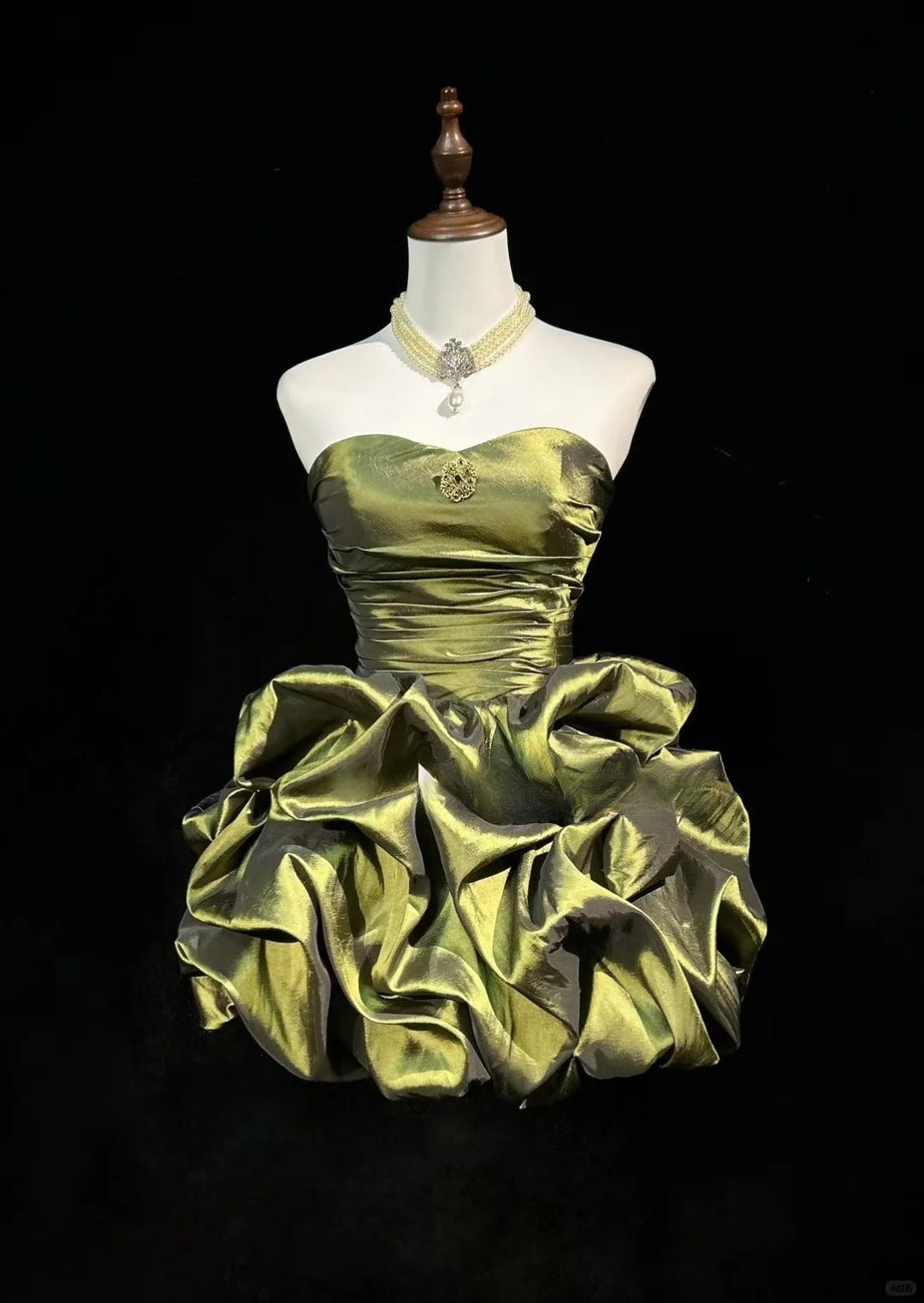 Vintage Strapless Short Prom Dress Birthday Party Dress Homecoming Dress