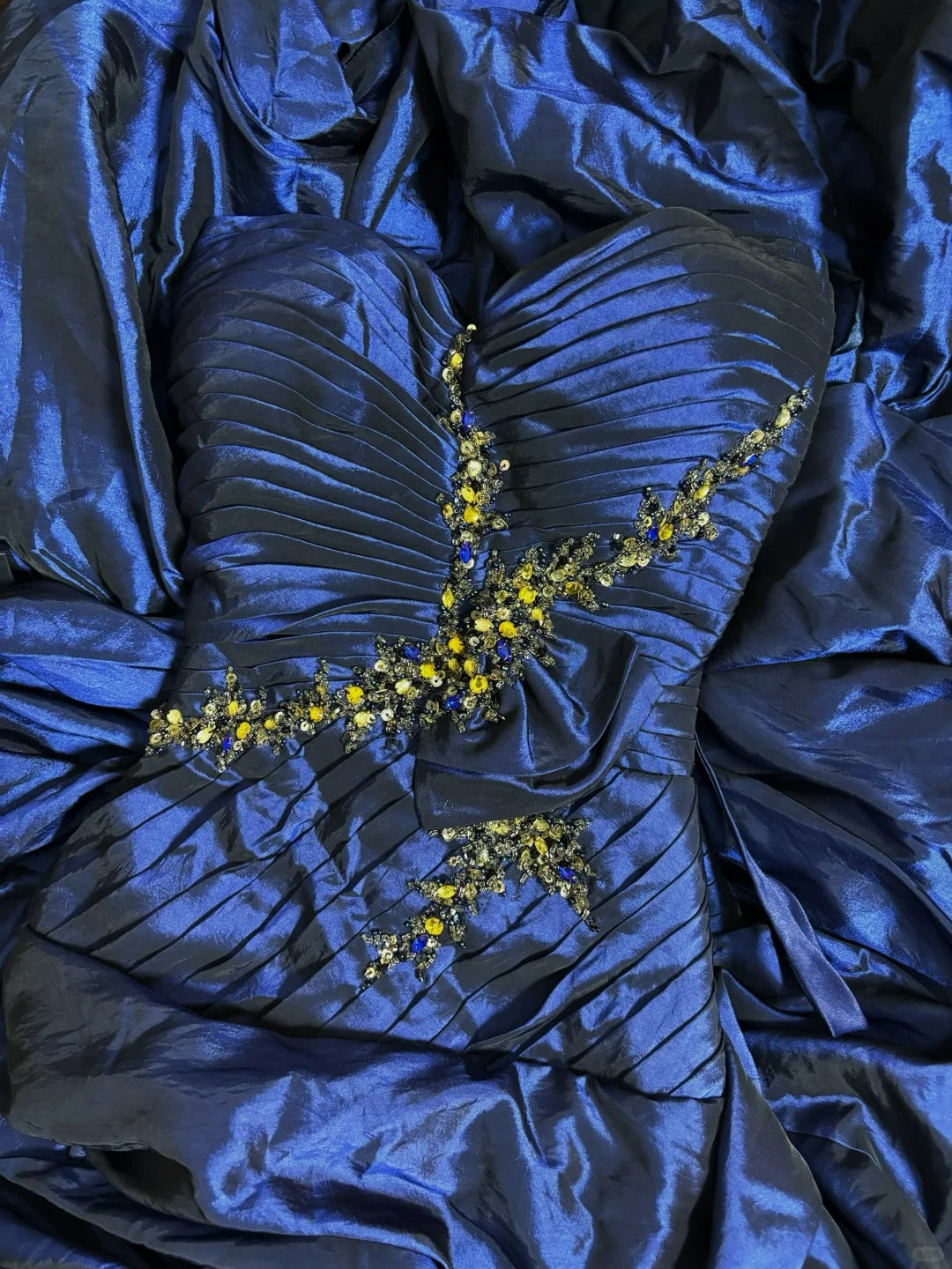 Blue Strapless Ball Gown Long Prom Dress,Long Evening Gowns
