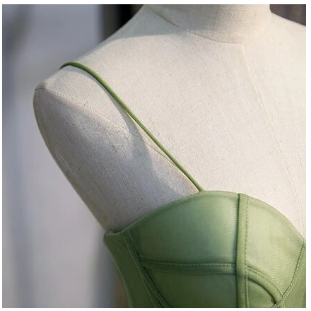 Fluorescent green Strapless Full Length Wedding Dress Prom Dress Evening Dress Formal Occasion Party Dress