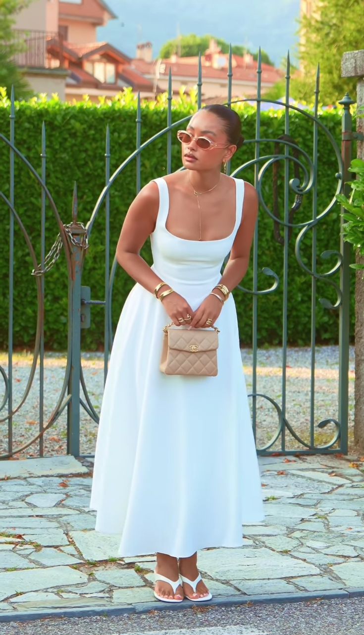 Simple White Satin A-Line Evening Dress Ankle Length Prom Dresses
