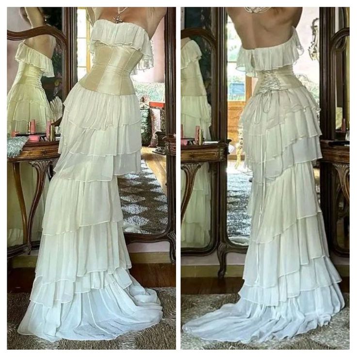 Modest Sheath Strapless Chiffon Sleeveless Ivory Long Prom Dress Evening Dresses