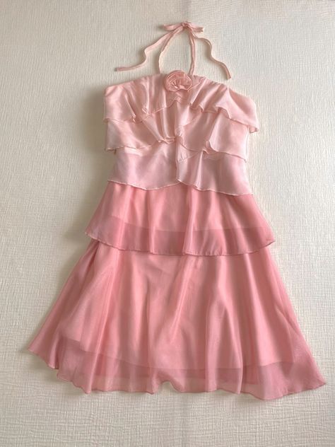 Sleeveless Pink Chiffon A-Line Short Prom Party Dress