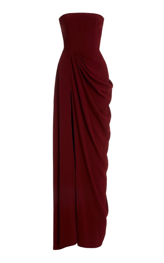 Women's Strapless Gown Formal Evening Party Gowns