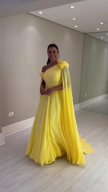 Vintage Long One Shoulder Evening Desses With Flower A-Line Floor Length Sweep Train Prom Dresses for Women