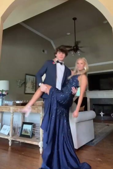 Royal Blue Sequin Long Prom Dress With Split Evening Dress Birthday Dress