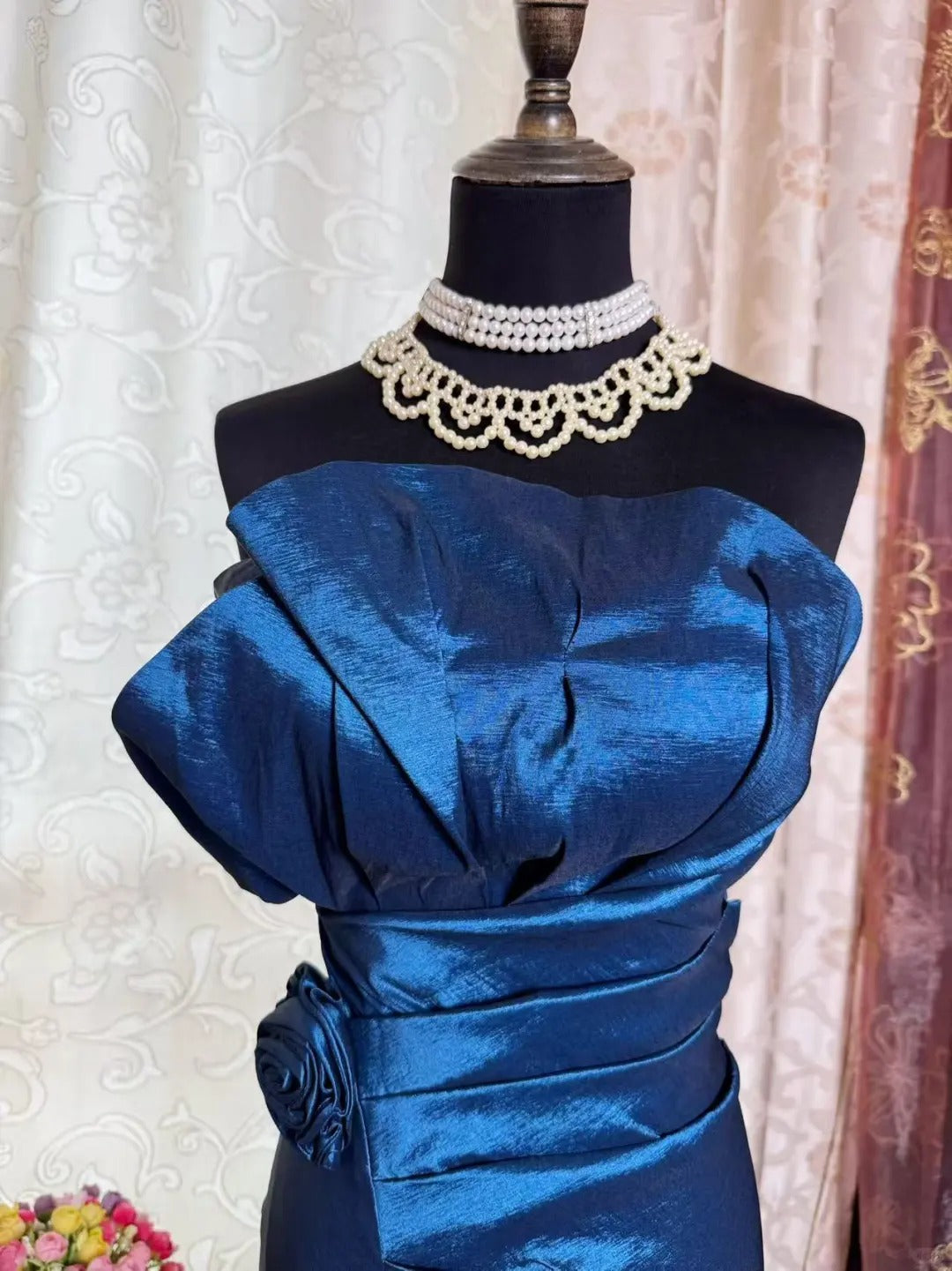 Royal Blue Birthday Outfit Short Evening Dress Short Party Dress Vintage Homecoming Dress
