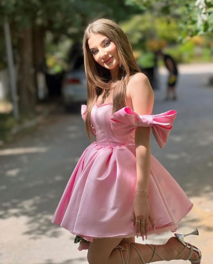 Pink Birthday Outfit Short Evening Dress Cocktail Dresses Short Party Dress Homecoming Dress