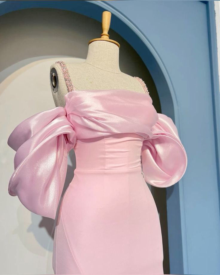 Pink Prom Dress Elegant Fashion Party Dress With Split