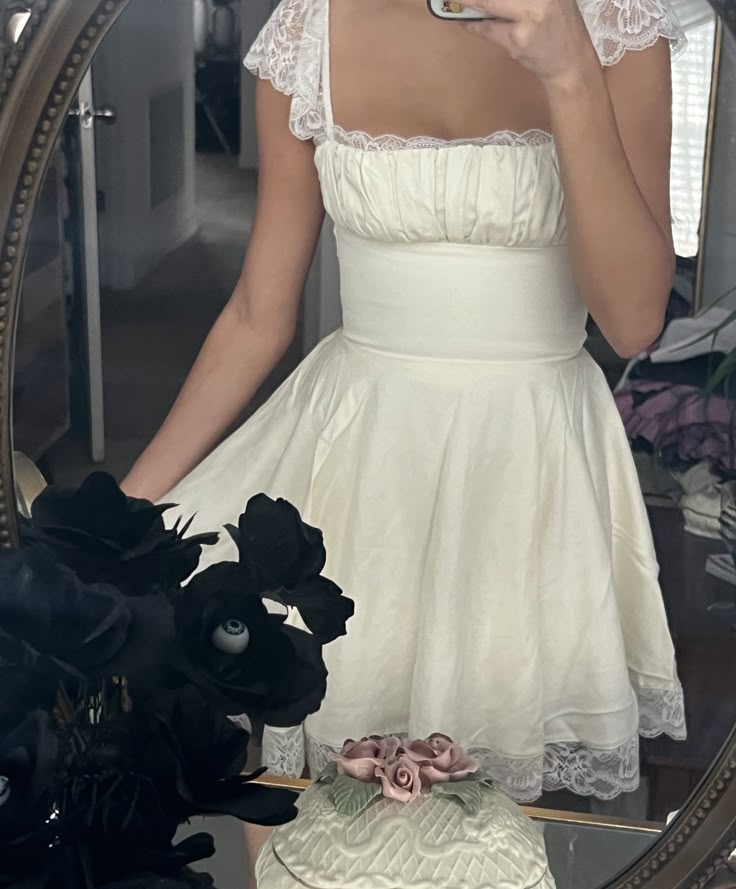 A Line Lace Homecoming Dress Short Party Dress
