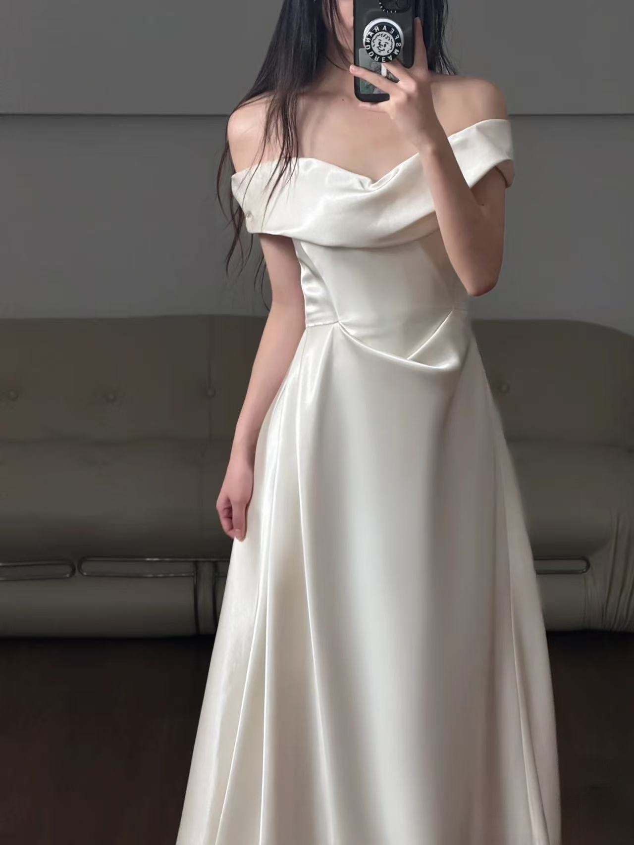 A Line Off Shoulder Formal Dress New Arrive Party Dress Evening Dress