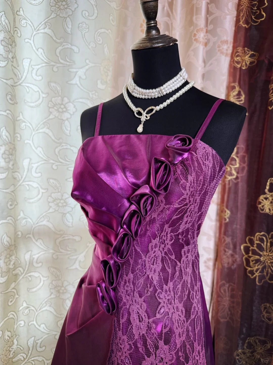 Purple Birthday Outfit Short Evening Dress Short Party Dress Vintage Homecoming Dress