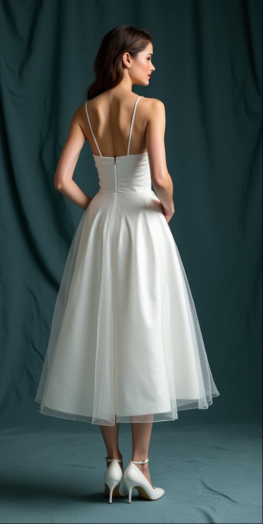 Custom Made Long Sleeve Wedding Dress Handmade Tulle Bridal Gown