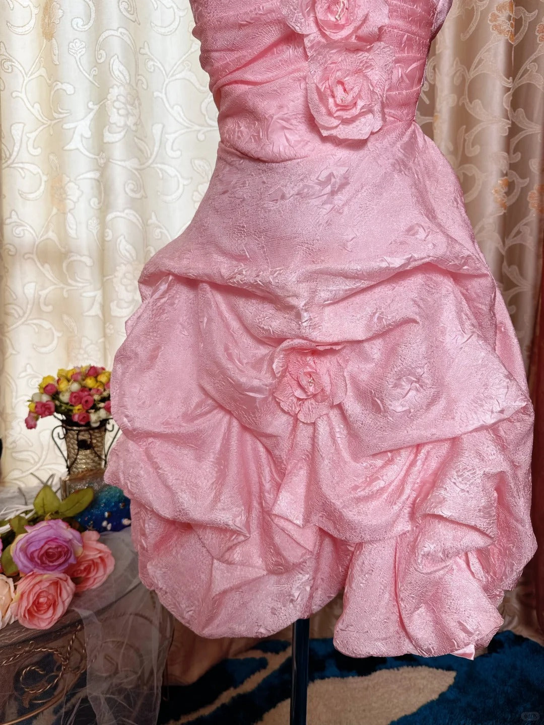 Pink Birthday Outfit Short Evening Dress Short Party Dress Vintage Homecoming Dress