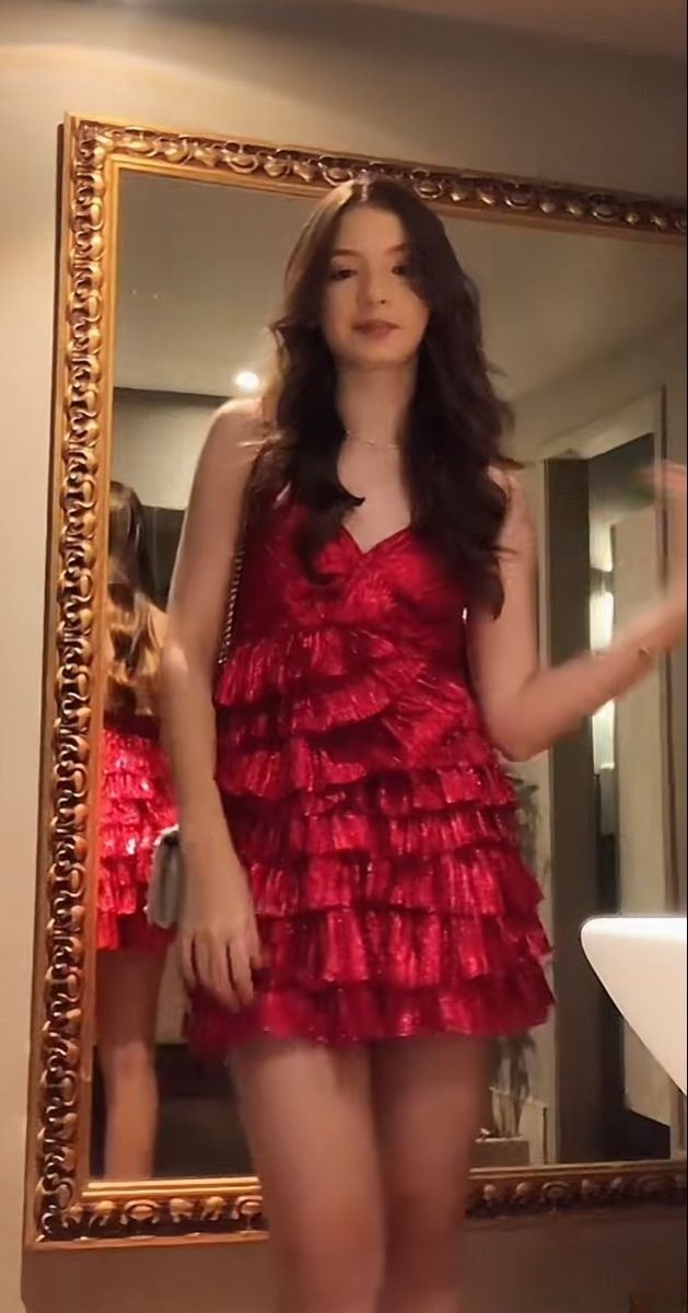 Red Short Prom Evening Dress Homecoming Dress Short Party Dress