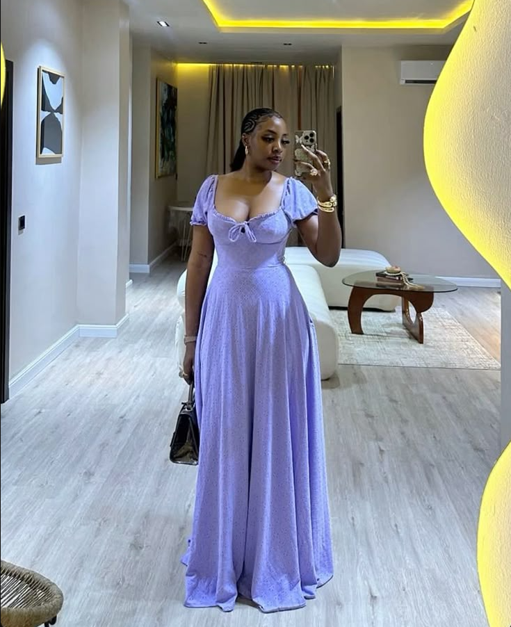 A Line Lilac Sexy Long Prom Dresses Formal Evening Dress