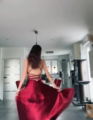 Simple A line Halter Long Party Dress Satin Burgundy Prom Dresses