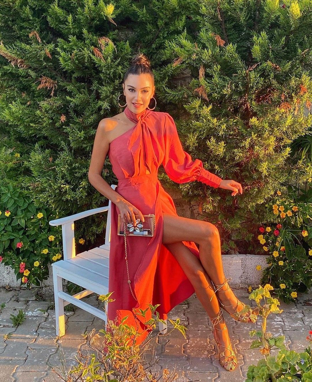 Chic One Sleeve A-line Prom Dress,Unique Party Gown
