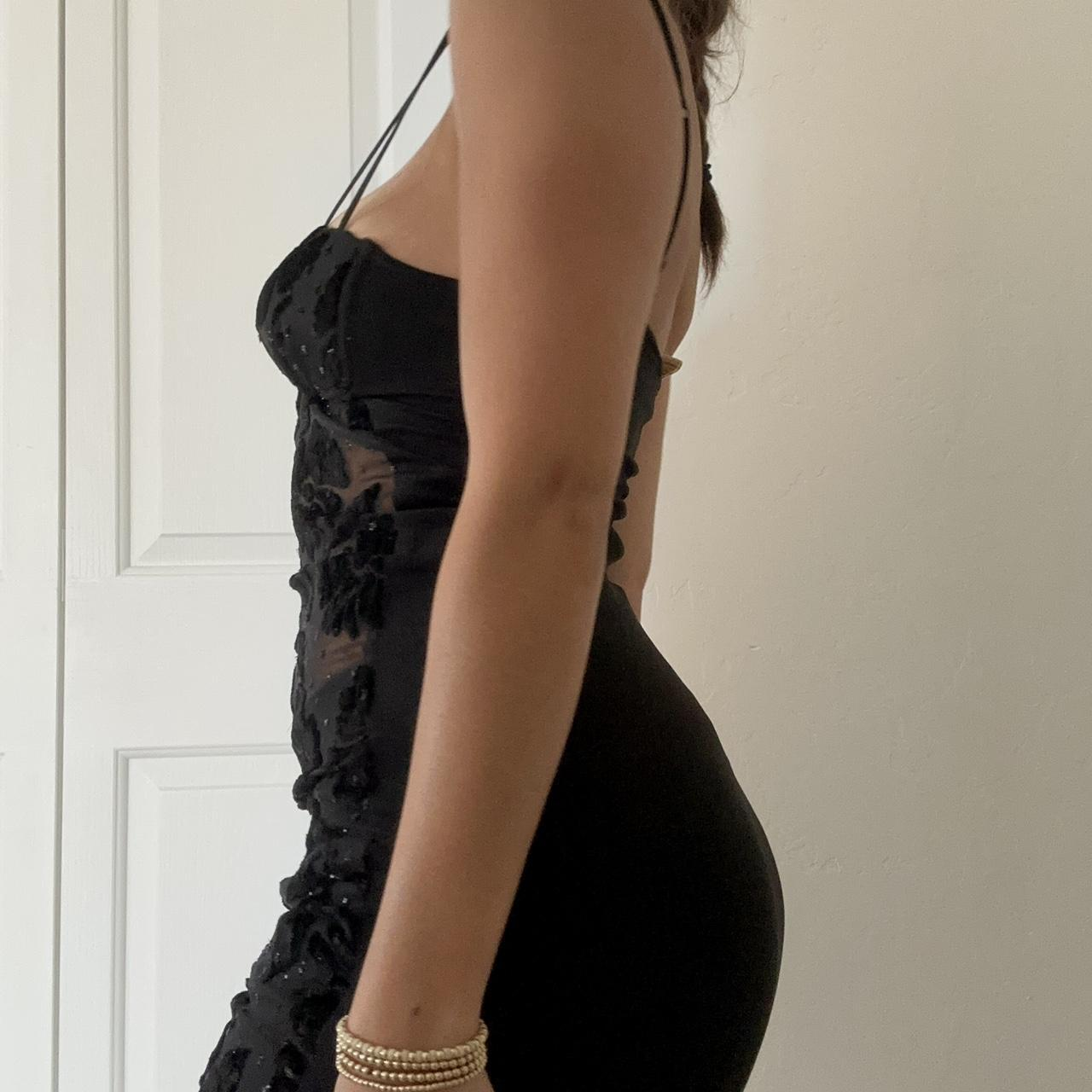 Pretty Spaghetti Straps Sweetheart Neck Lace Floral Sheath Cocktail Dress Black Short Formal Homecoming Dress