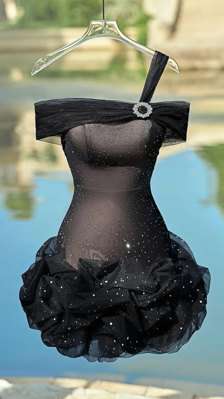 Glitter Black Bodycon Homecoming Dress Mini Birthday Dress