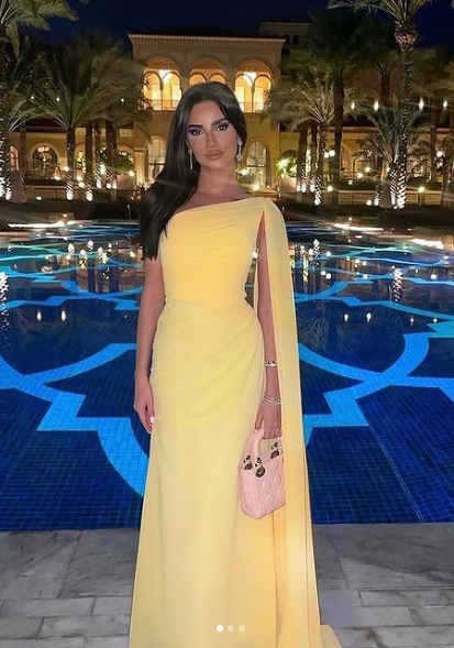 Fashion One Shoulder Long Party Dress Chiffon Evening Gown