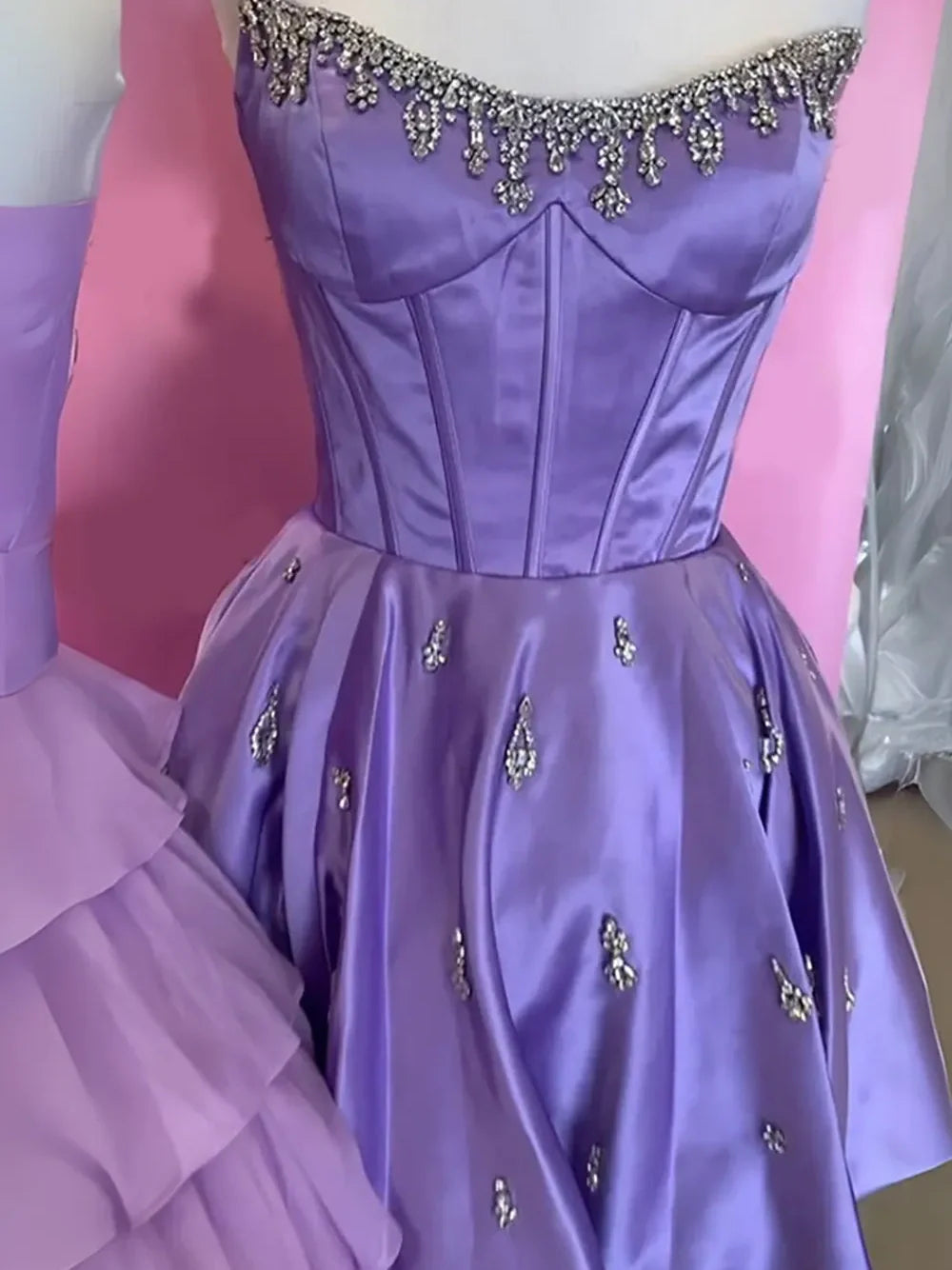 Cute A Line Strapless Yellow Corset Homecoming Dress with Beading