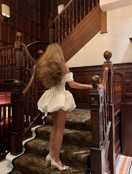 Elegant White Off The Shoulder A Line Satin Homecoming Dress Short Prom Dress