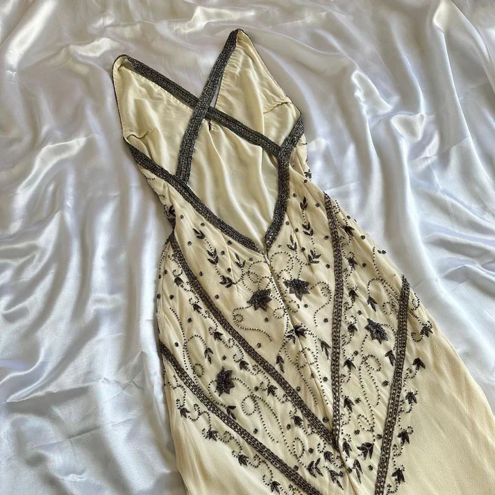 Luxurious Mermaid Chiffon Beaded Prom Dress Formal Evening Dress